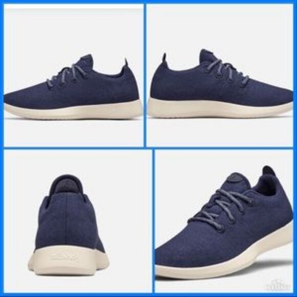 Allbirds Wool Runners in Tuke Midnight (Cream Sole) - Picture 12 of 16